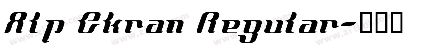 Alp Ekran Regular字体转换